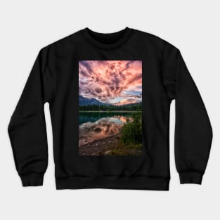 Surprise Sunset at Lake Patricia Crewneck Sweatshirt